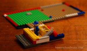 LEGO Mini-Golf Course and Attendant