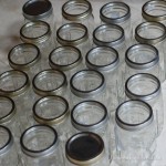Empty jars for applesauce