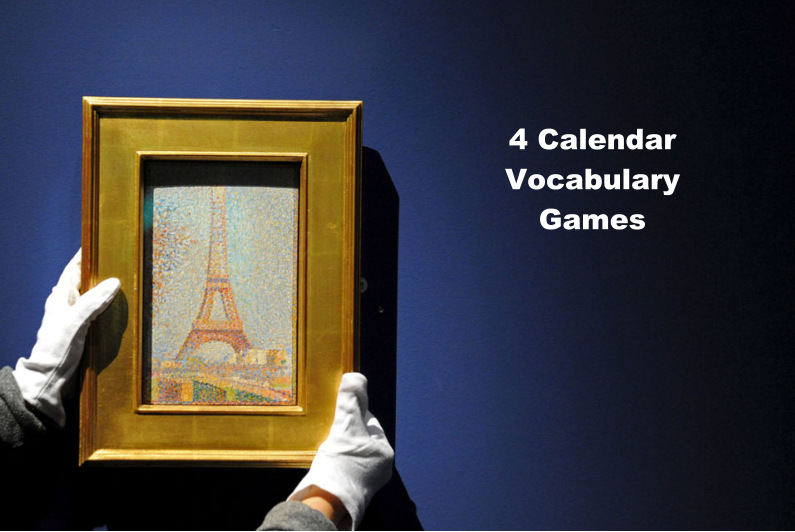 French Days of the Week Calendar Games