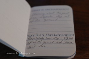 Archaeology Booklet