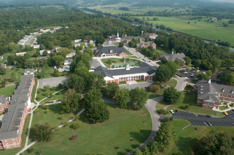 Aerial view of Johnson University