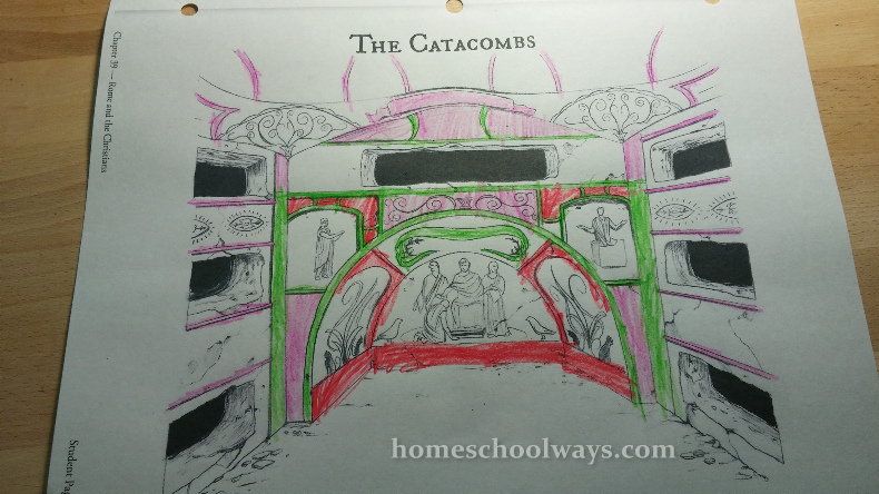 The Catacombs coloring page
