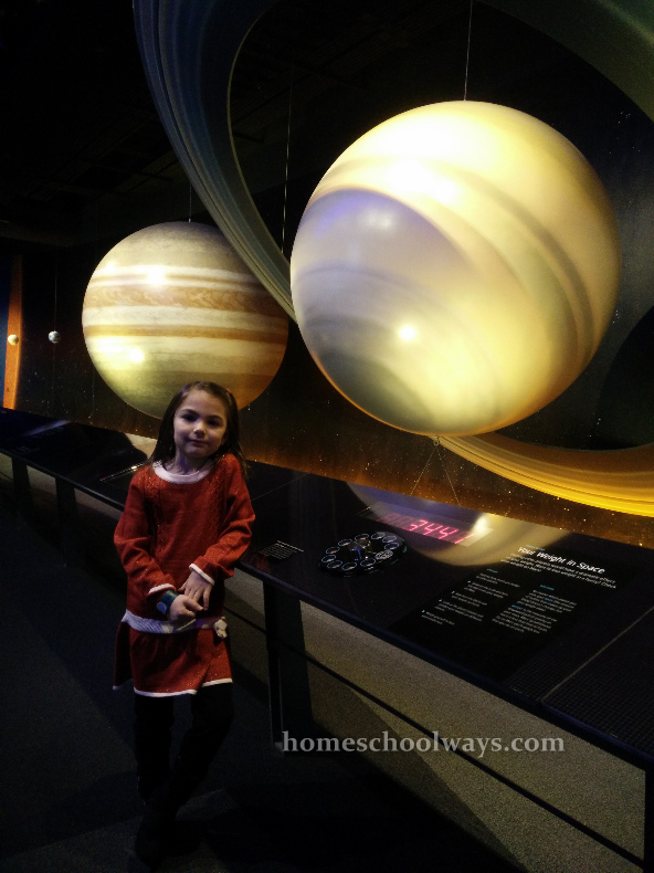 Our daughter at the Adventure Science Center in Nashville