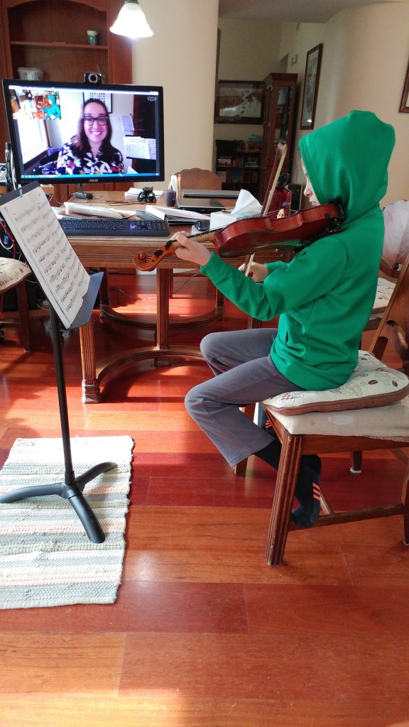 Skype violin lesson