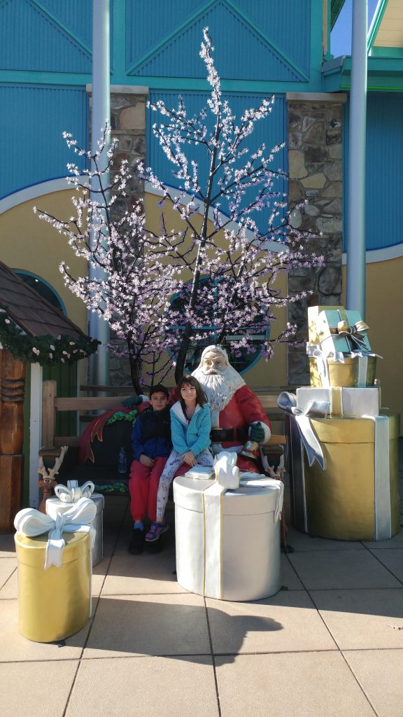 With Santa at the Aquarium