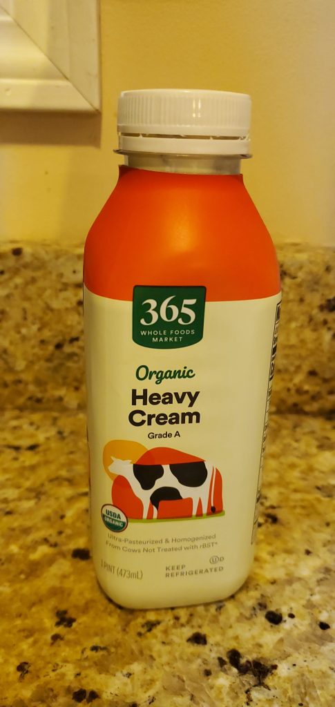Heavy cream, 365 brand